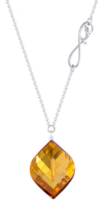 Preciosa Stříbrný náhrdelník s krystalem Faith 6025 61 - Náhrdelníky