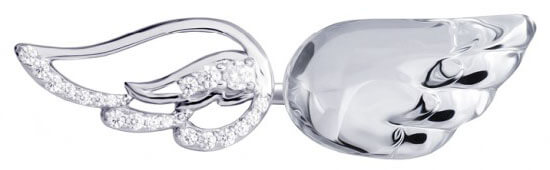 Preciosa Stříbrný otevřený prsten s krystalem Crystal Wings 6066 00 - Prsteny Otevřené prsteny