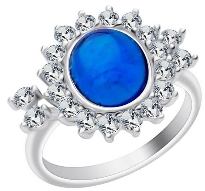 Preciosa Stříbrný prsten Camellia 6108 68 - Prsteny