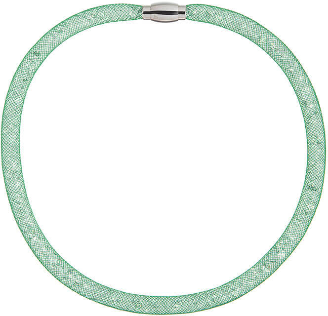 Preciosa Třpytivý náhrdelník Scarlette zelený 7250 66 - Náhrdelníky
