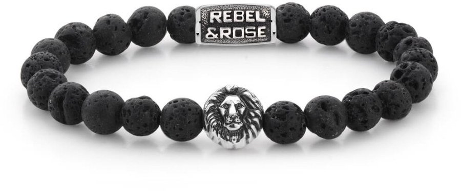 Rebel a Rose Korálkový náramek Black Moon RR-8L021-S 19 cm - L - Náramky Korálkové náramky