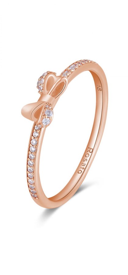 Rosato Krásný bronzový prsten s mašličkou Allegra RZA026 52 mm