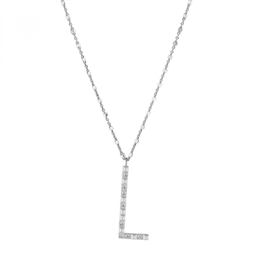 Rosato Stříbrný náhrdelník s přívěskem L Cubica RZCU12 (řetízek, přívěsek)