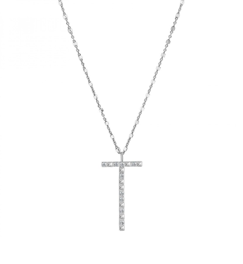 Rosato Stříbrný náhrdelník s přívěskem T Cubica RZCU20 (řetízek, přívěsek) - Náhrdelníky