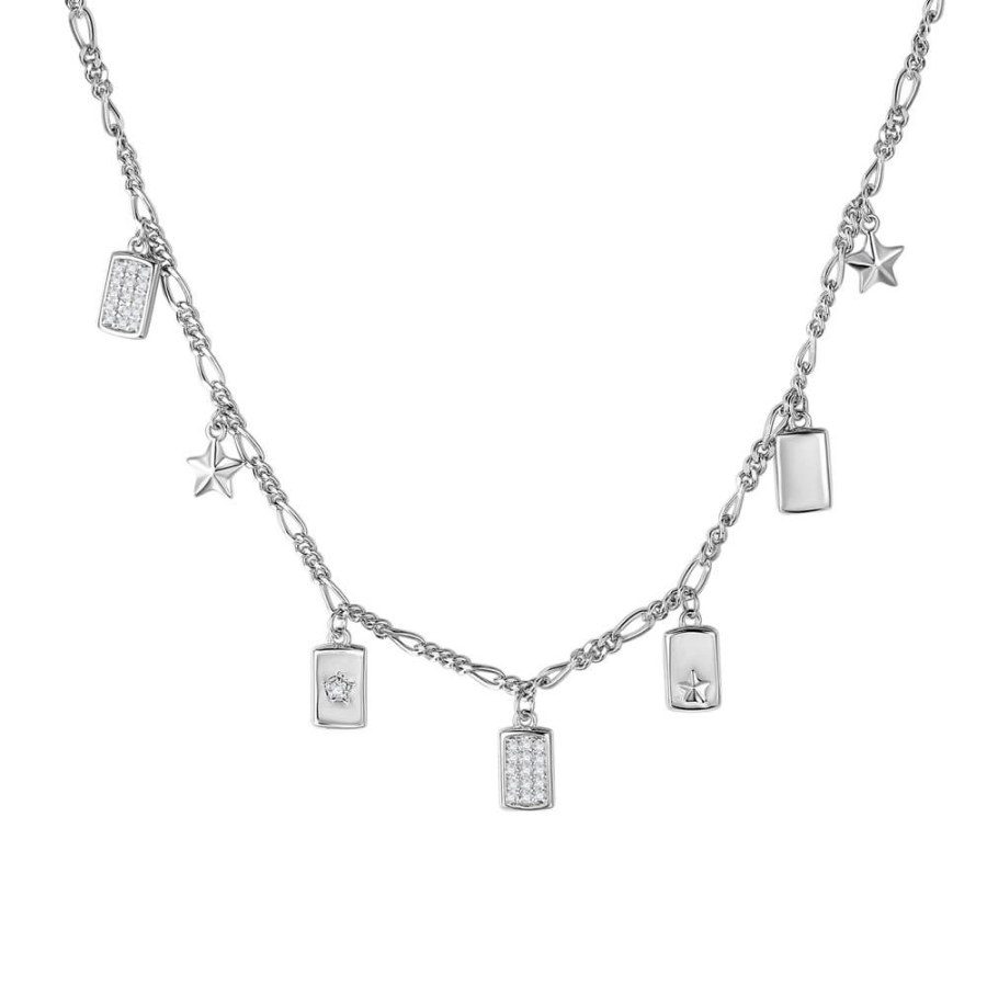 Rosato Stříbrný náhrdelník s přívěsky Futura RZFU01 - Náhrdelníky