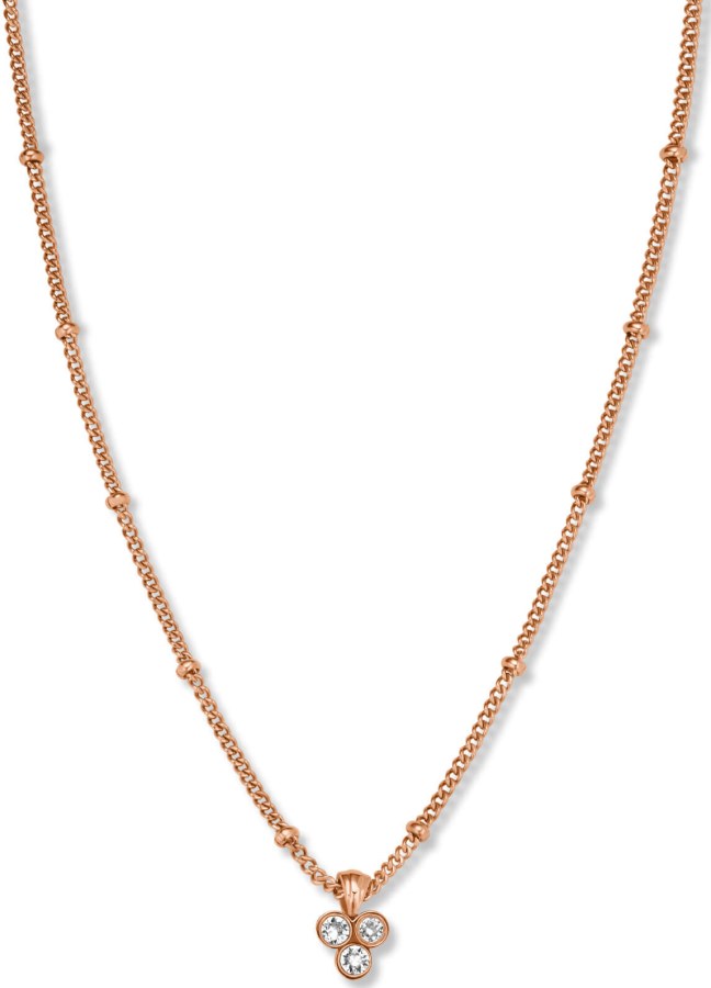 Rosefield Pozlacený náhrdelník s trojitým krystalem Swarovski Toccombo JTNTRG-J443 - Náhrdelníky