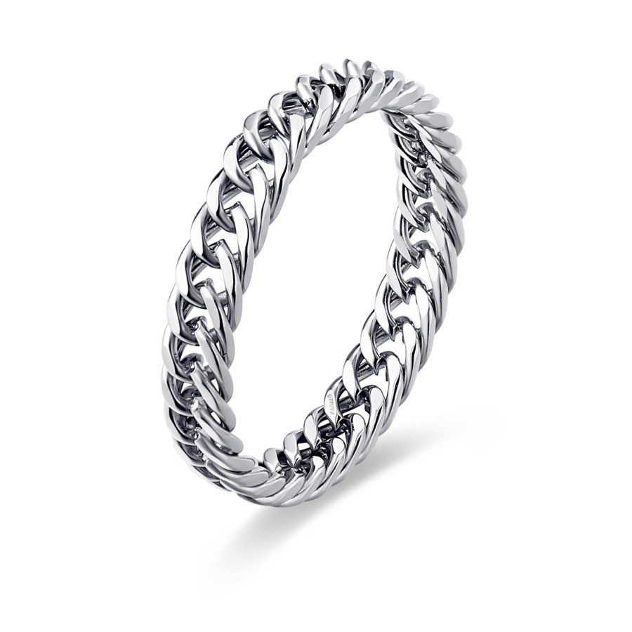 S`Agapõ Nepřehlédnutelný ocelový prsten For Love SFV44 50 mm - Prsteny Prsteny bez kamínku