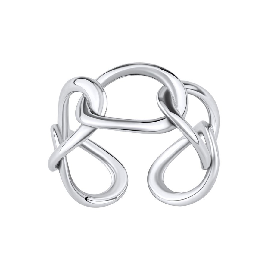 Silvego Moderní otevřený stříbrný prsten Baetis RMM25599 - Prsteny Prsteny bez kamínku