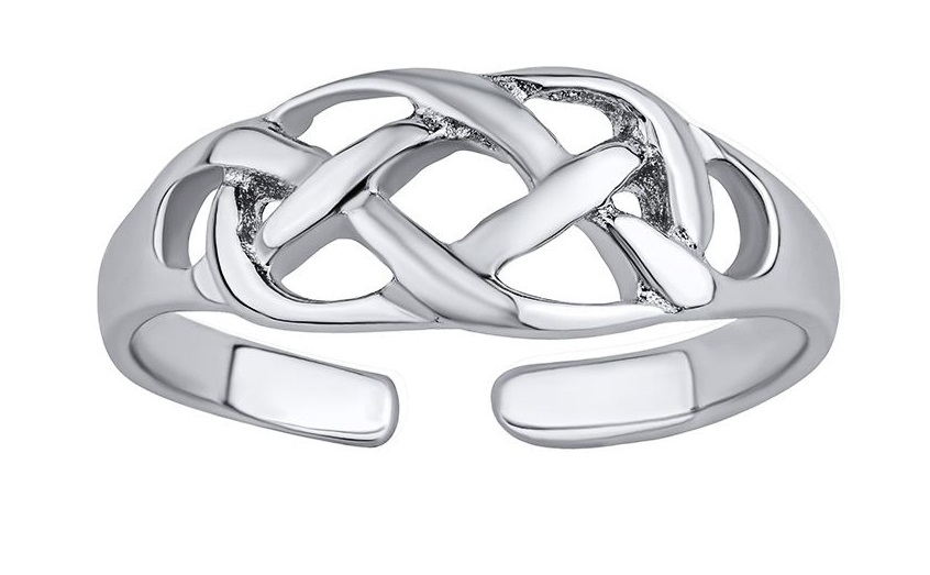 Silvego Otevřený stříbrný prsten na nohu Anita PRM12192R - Prsteny Prsteny bez kamínku