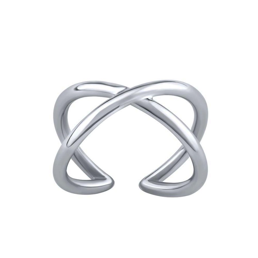 Silvego Slušivý otevřený stříbrný prsten Arin Infinity RMM22726 - Prsteny Prsteny bez kamínku