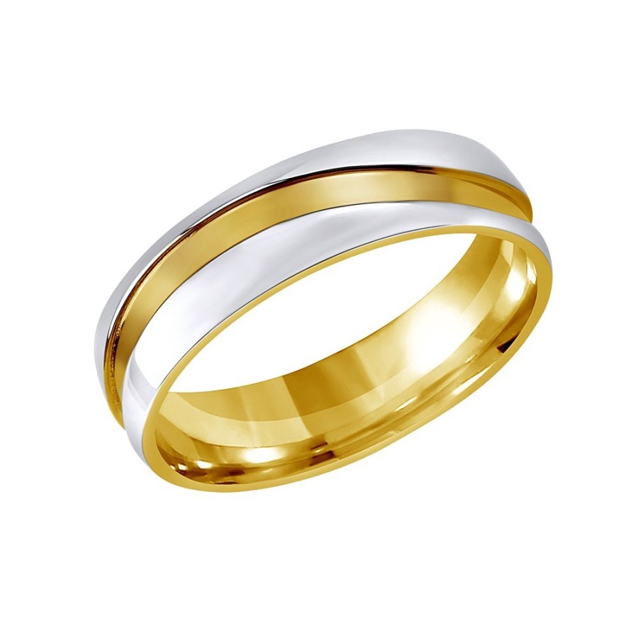 Silvego Snubní ocelový prsten pro muže a ženy MARIAGE RRC2050-M 50 mm - Prsteny Snubní prsteny Snubní prsteny bez kamínku