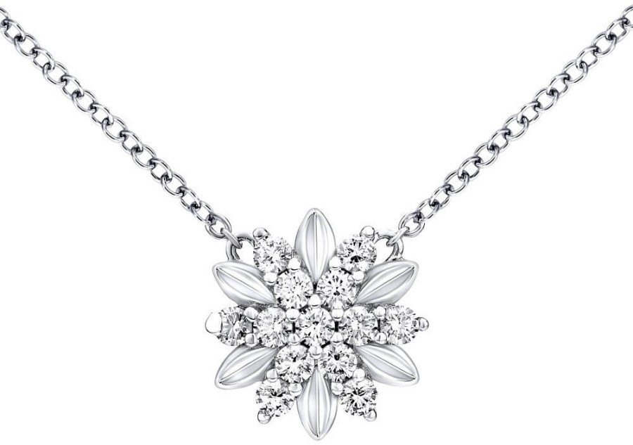 Silvego Stříbrný náhrdelník ALIVIA s krystaly Swarovski MWN10855A - Náhrdelníky