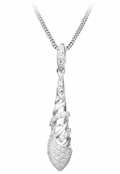 Silver Cat Elegantní náhrdelník se zirkony SC366 - Náhrdelníky