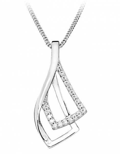Silver Cat Elegantní náhrdelník se zirkony SC371 - Náhrdelníky