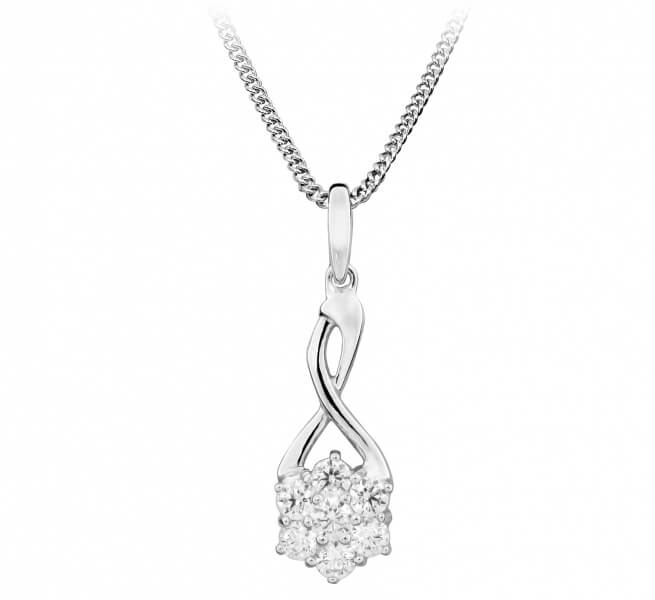 Silver Cat Okouzlující náhrdelník se zirkony SC373 - Náhrdelníky