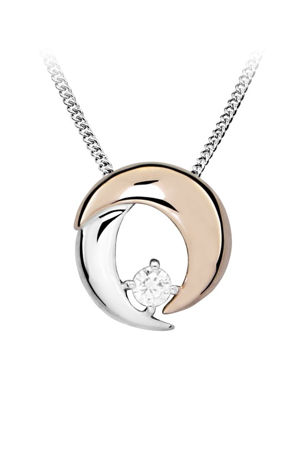 Silver Cat Překrásný náhrdelník s kubickým zirkonem SC485 (řetízek, přívěsek) - Náhrdelníky