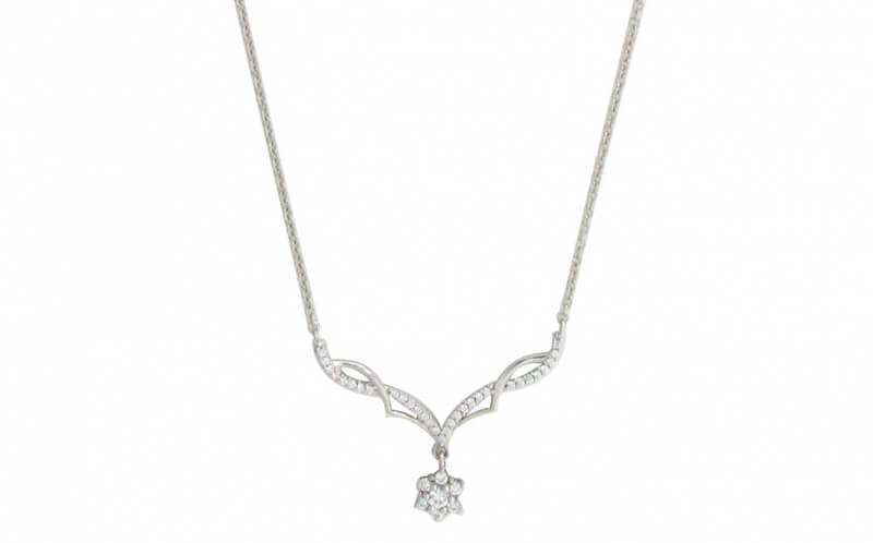 Silver Cat Romantický náhrdelník se zirkony SC401 - Náhrdelníky
