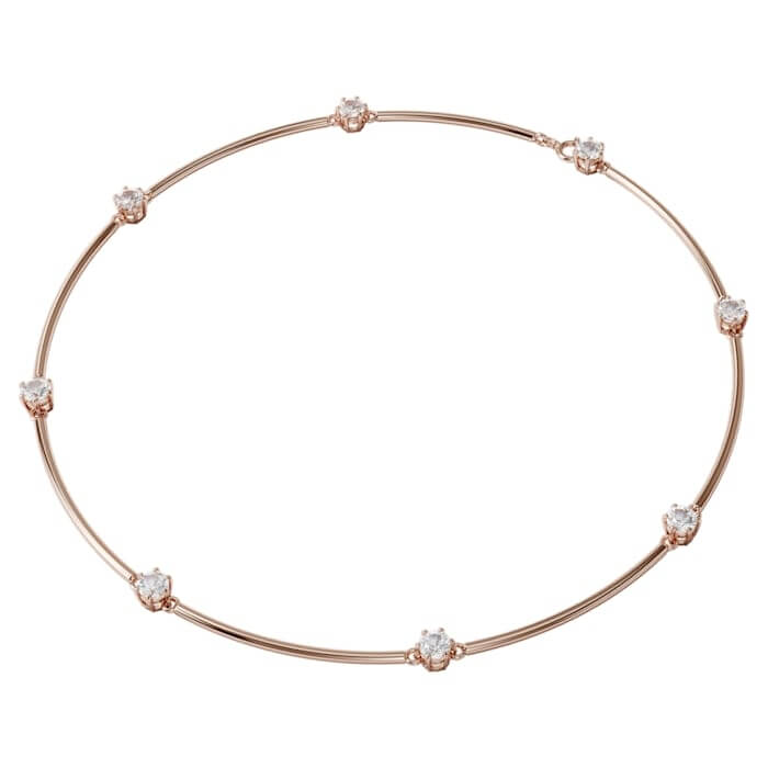 Swarovski Elegantní bronzový náhrdelník s krystaly Constella 5609710 - Náhrdelníky