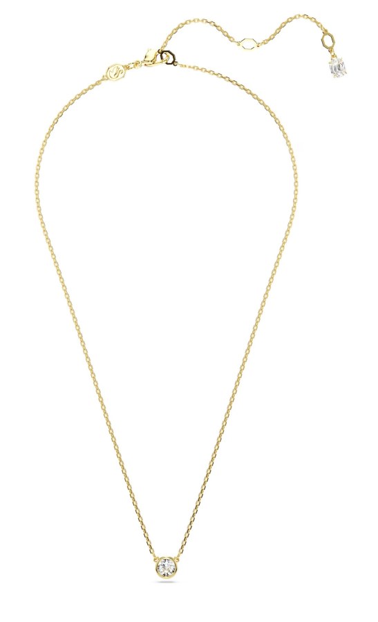 Swarovski Elegantní pozlacený náhrdelník s křišťálem Imber 5684511 - Náhrdelníky