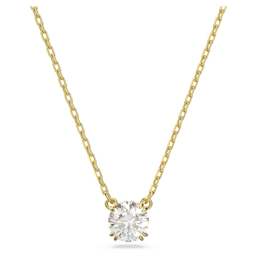 Swarovski Elegantní pozlacený náhrdelník s krystalem Constella 5636703 - Náhrdelníky