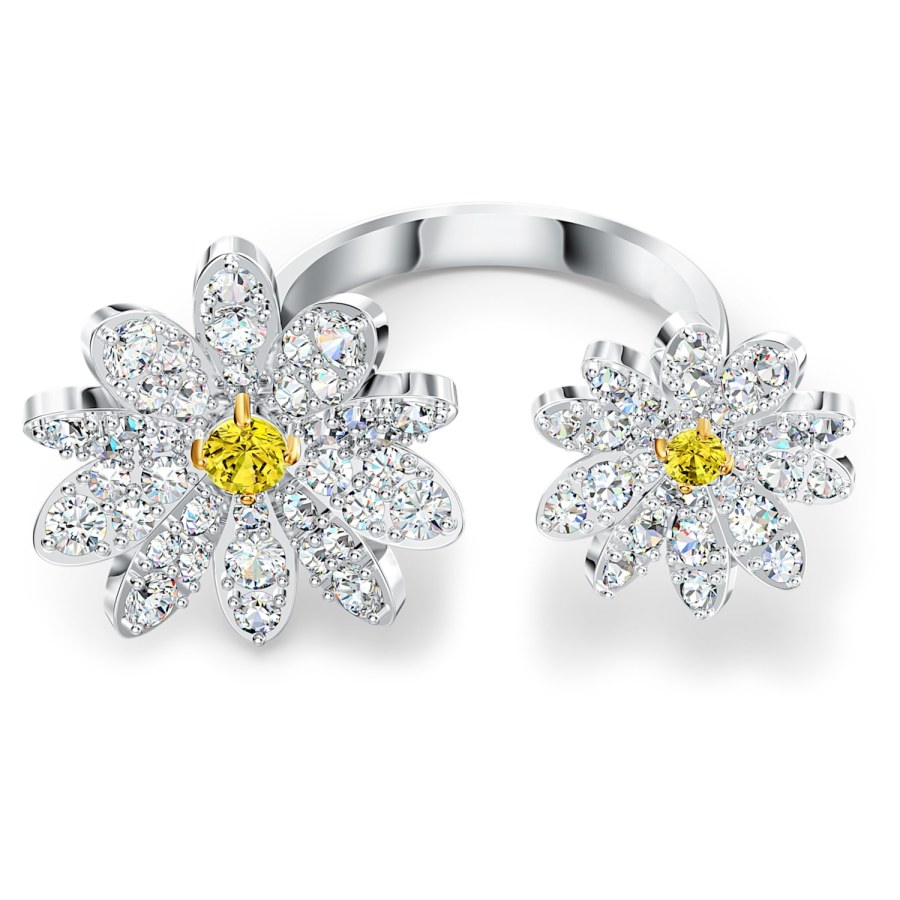 Swarovski Letní květinový prsten s krystaly Swarovski Eternal Flower 5534948 52 mm - Prsteny Otevřené prsteny