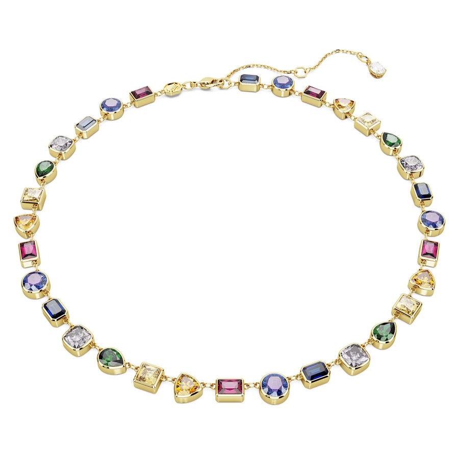 Swarovski Pozlacený náhrdelník s barevnými krystaly Stilla 5662915 - Náhrdelníky