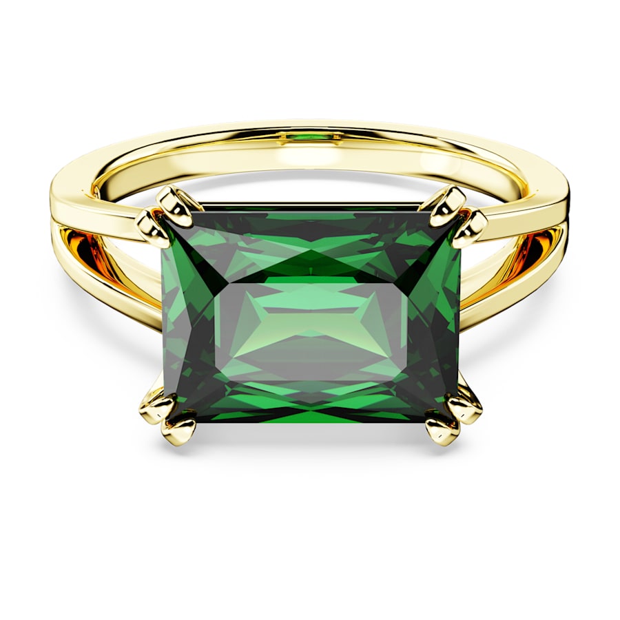 Swarovski Luxusní pozlacený prsten s krystalem Matrix 56771 60 mm