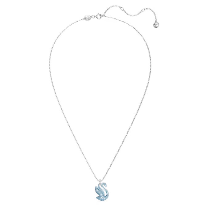 Swarovski Půvabný náhrdelník s modrou Labutí Iconic Swan 5660594 - Náhrdelníky