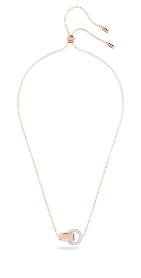 Swarovski Slušivý bronzový náhrdelník s přívěskem Hollow 5636496