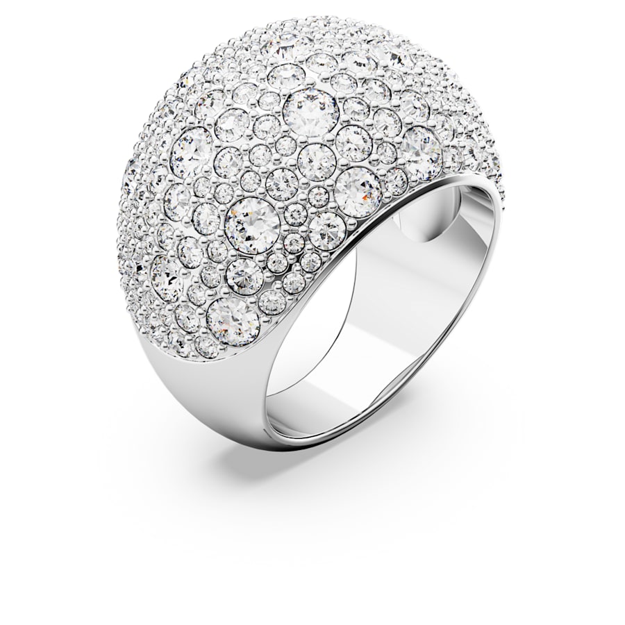 Swarovski Třpytivý masivní prsten s krystaly Luna 5677134 62 mm - Prsteny Prsteny s kamínkem