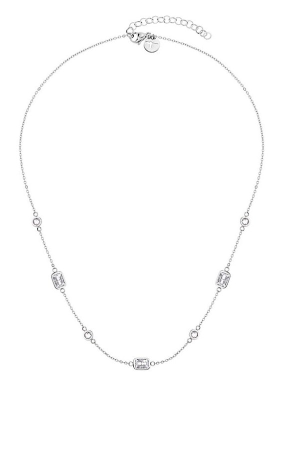 Tamaris Okouzlující ocelový náhrdelník se zirkony TJ-0060-N-45 - Náhrdelníky