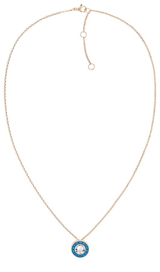 Tommy Hilfiger Elegantní bronzový náhrdelník s krystalem Layered 2780802