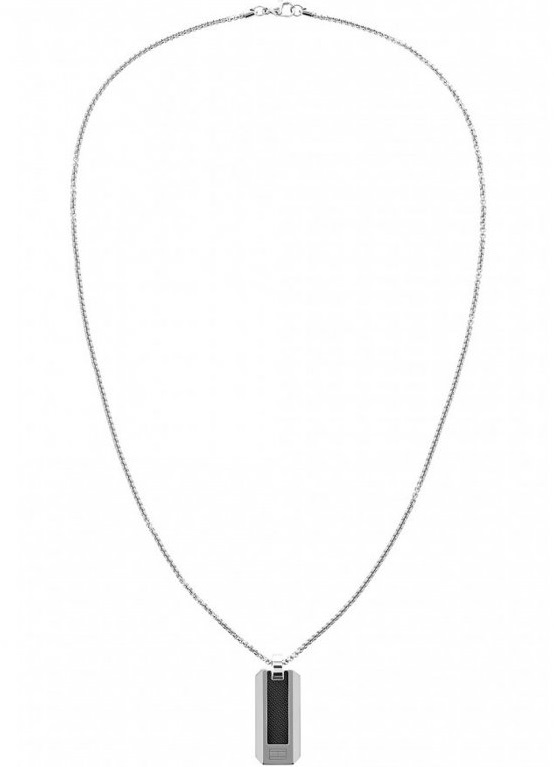 Tommy Hilfiger Elegantní ocelový náhrdelník s vojenskou známkou 2790354 - Náhrdelníky