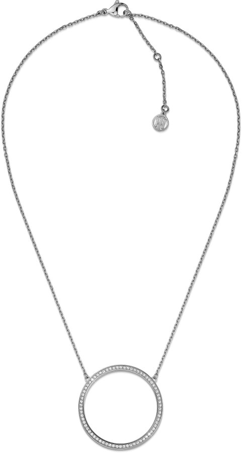 Tommy Hilfiger Luxusní náhrdelník s třpytivým přívěskem TH2700989 - Náhrdelníky
