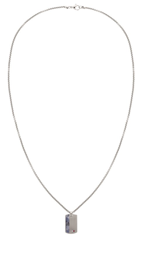 Tommy Hilfiger Moderní ocelový náhrdelník s vojenskou známkou 2790437 - Náhrdelníky