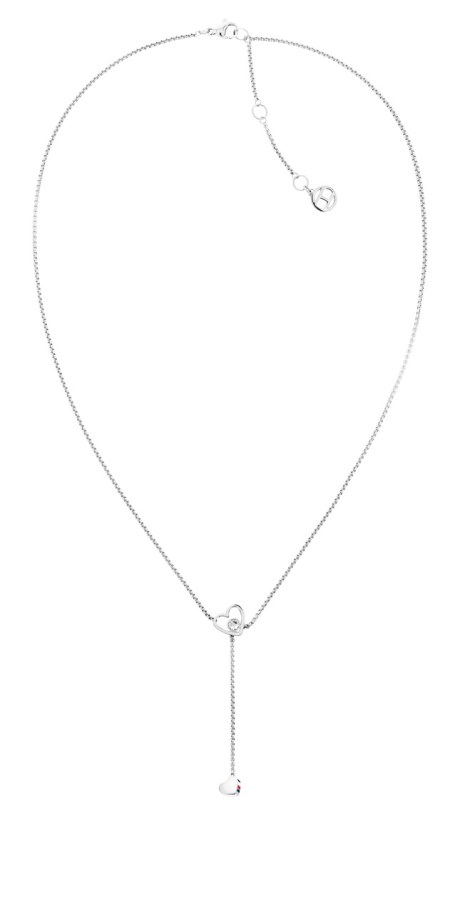 Tommy Hilfiger Moderní ocelový náhrdelník se srdíčky Hanging Heart 2780671 - Náhrdelníky