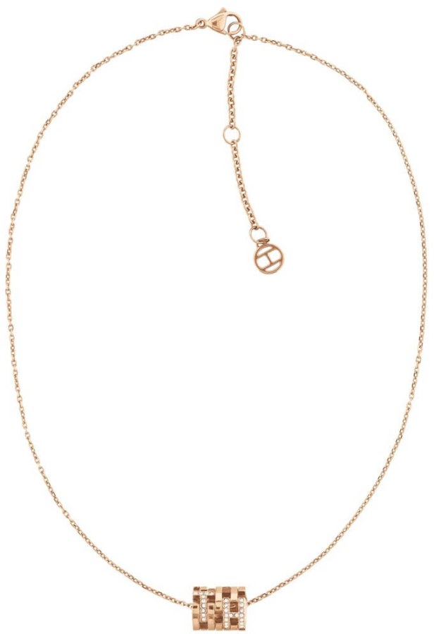 Tommy Hilfiger Módní bronzový náhrdelník s fashion přívěskem TH2780385 - Náhrdelníky