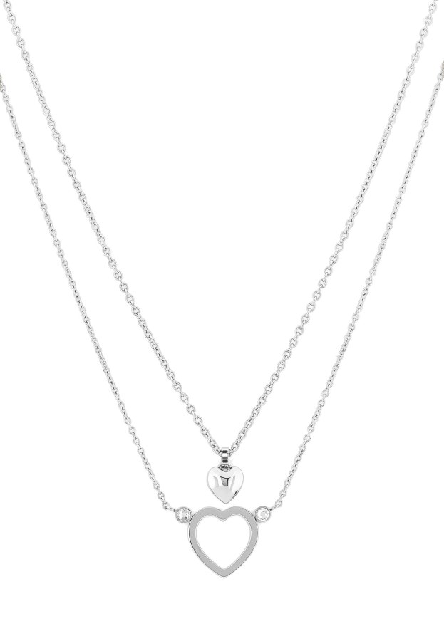 Tommy Hilfiger Originální set ocelových šperků se srdíčky Minimal Hearts 2770148 - Náhrdelníky