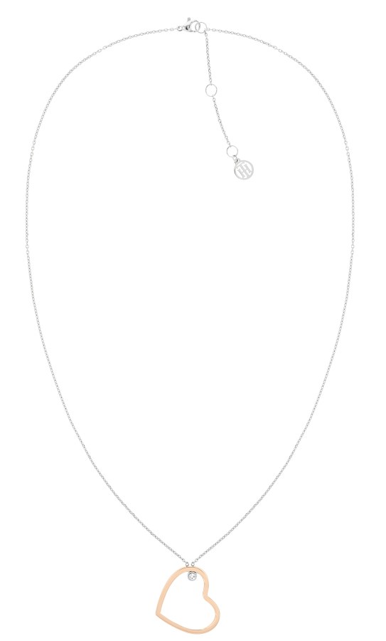 Tommy Hilfiger Slušivý bicolor náhrdelník se srdíčkem Minimal Hearts 2780759 - Náhrdelníky