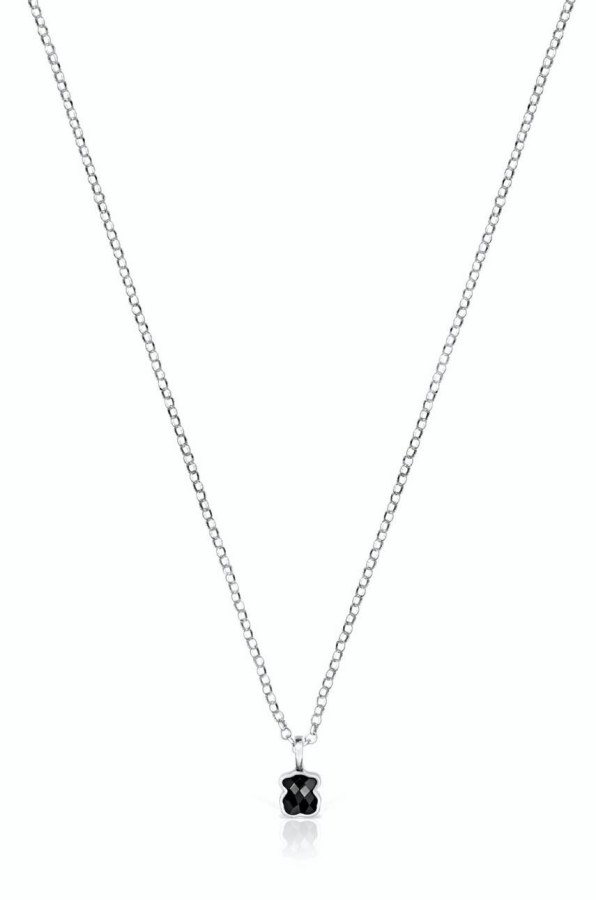 Tous Stříbrný náhrdelník s drobným medvídkem Icon Color 1001938200 (řetízek, přívěsek) - Náhrdelníky