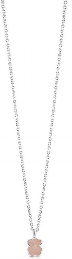 Tous Stříbrný náhrdelník s medvídkem Icon Color 215434550 (řetízek, přívěsek) - Náhrdelníky