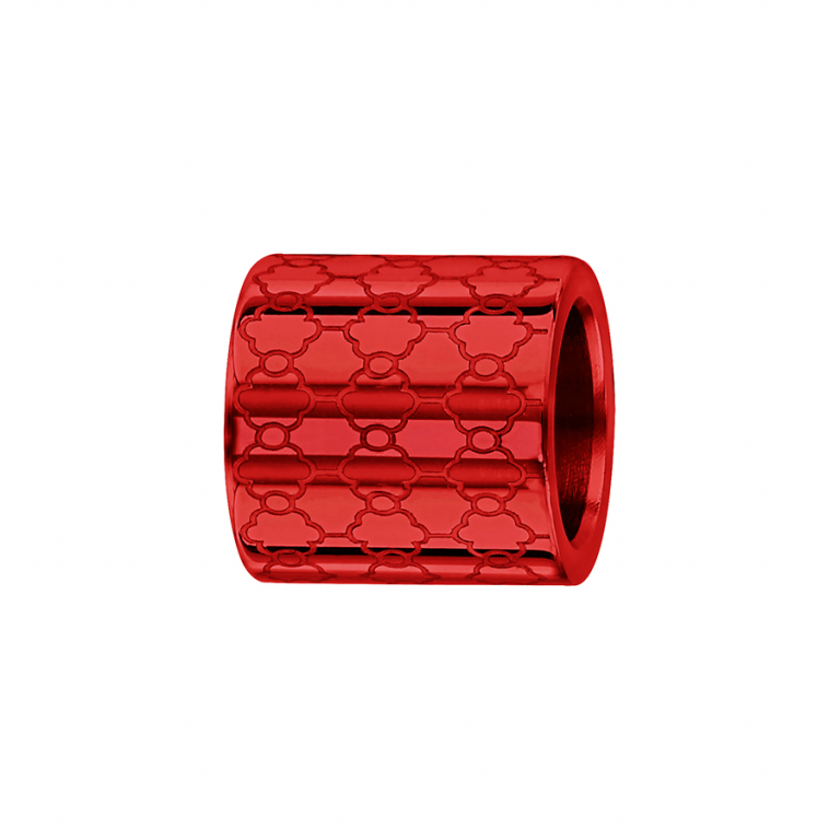 Troli Červený hliníkový korálek na náramky B15012R - Náramky Přívěsky na náramky