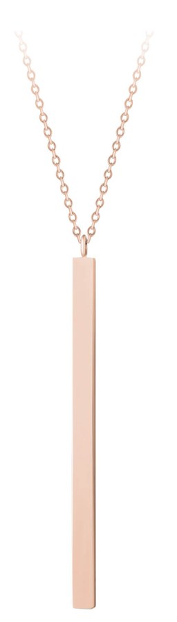 Troli Dlouhý růžově zlacený náhrdelník s přívěskem - Náhrdelníky