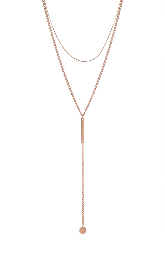 Troli Elegantní bronzový náhrdelník VGX1760RG/RE - Náhrdelníky