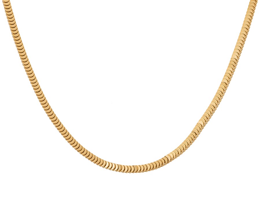 Troli Elegantní pozlacený náhrdelník z oceli - Náhrdelníky