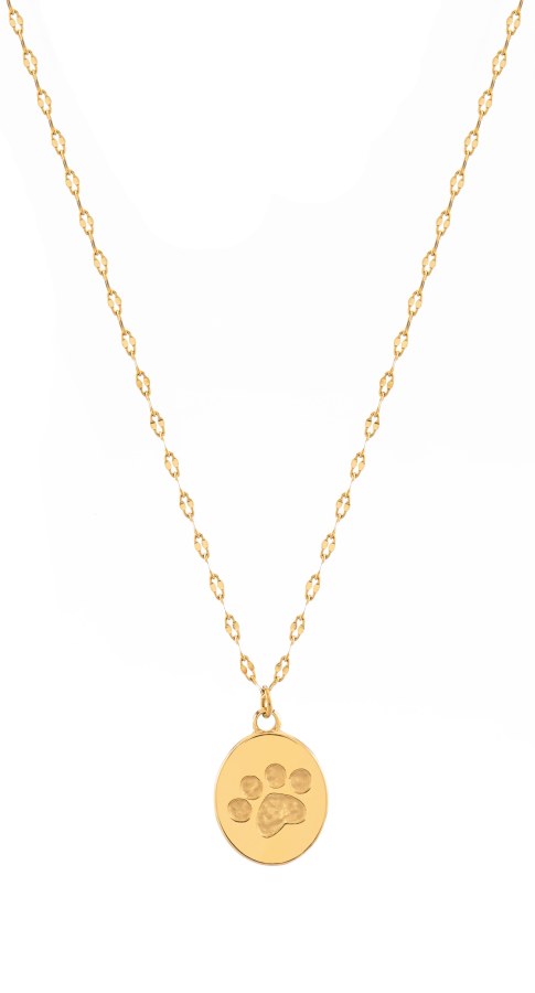Troli Hravý pozlacený náhrdelník Tlapka VABQJN038G (řetízek, přívěsek) - Náhrdelníky