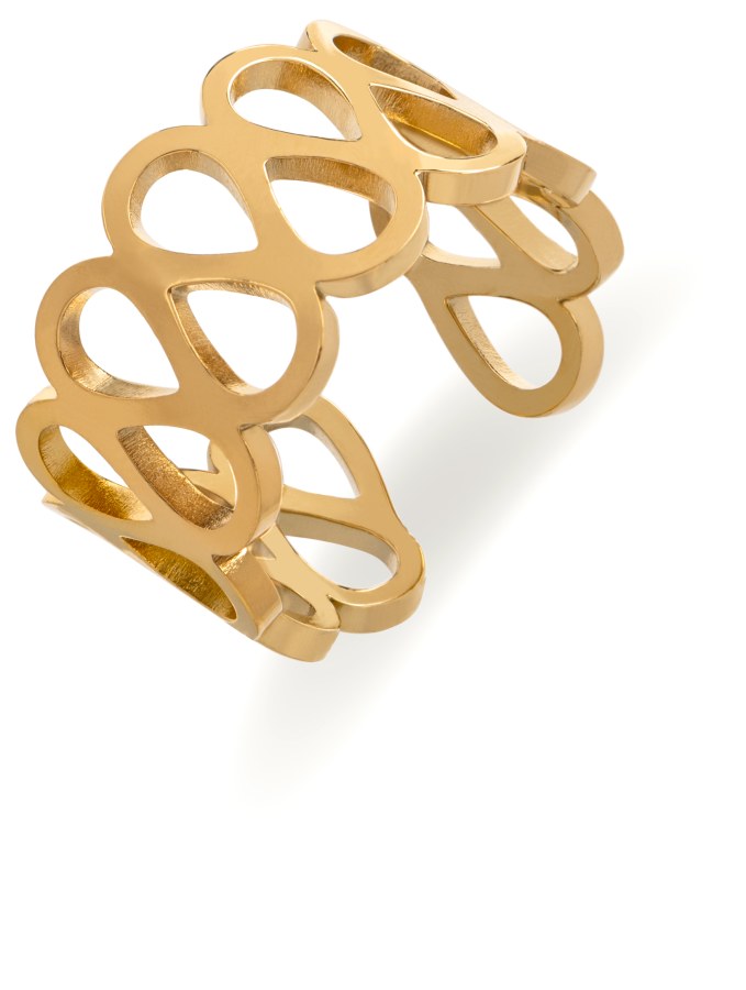 Troli Módní pozlacený prsten z oceli - Prsteny Otevřené prsteny