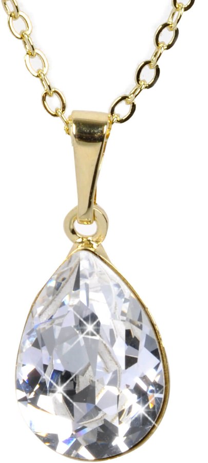 Levien Elegantní dámský náhrdelník Pear Crystal - Náhrdelníky