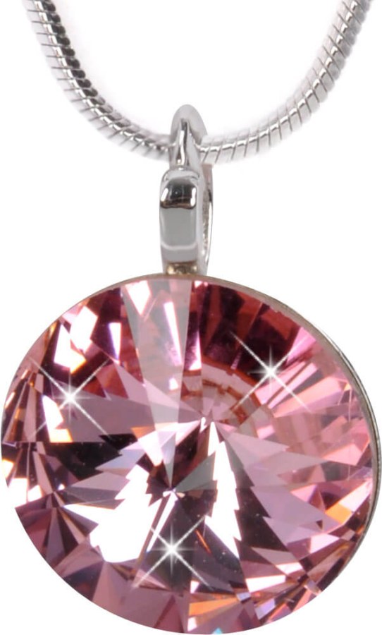 Levien Elegantní náhrdelník Rivoli Light Rose - Náhrdelníky