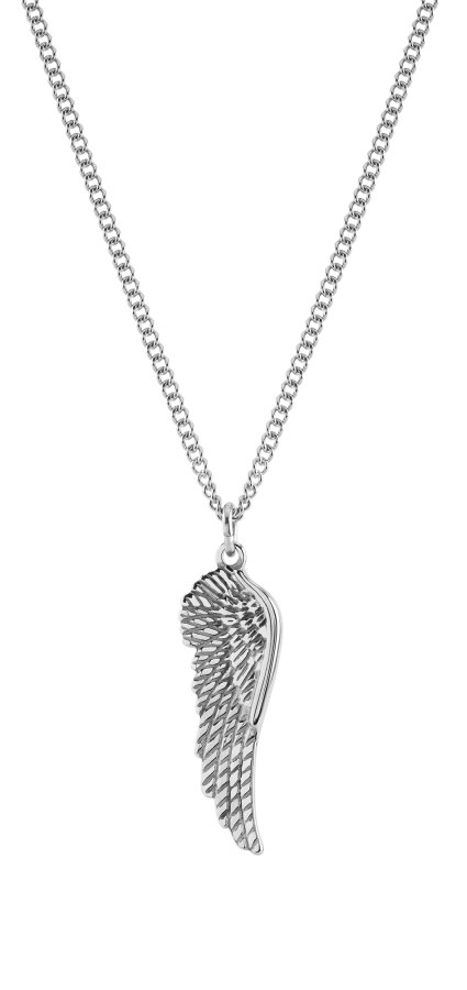 Troli Ocelový náhrdelník s andělským křídlem (řetízek, přívěsek) - Náhrdelníky